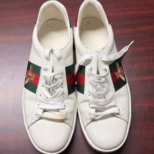 Gucci White and Red Sneakers